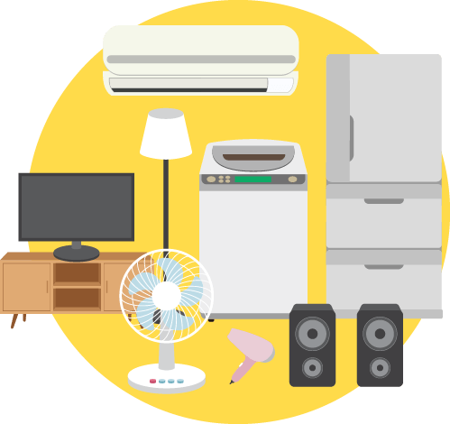 ご家庭・オフィスの家電回収はピースまで