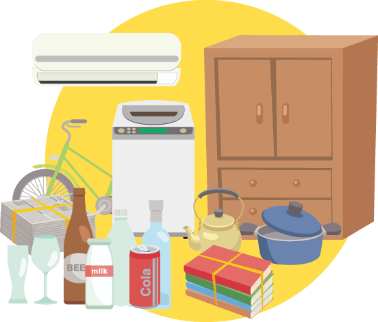 ご家庭やオフィスの廃品はクオーレにお任せ！