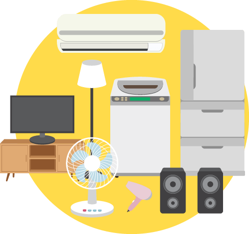 ご家庭・オフィスの家電回収はクオーレまで